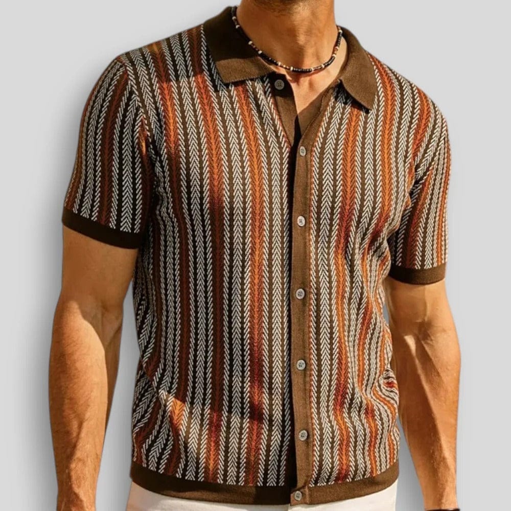 Men's Chevron Knit Polo