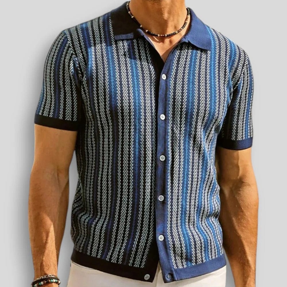 Men's Chevron Knit Polo