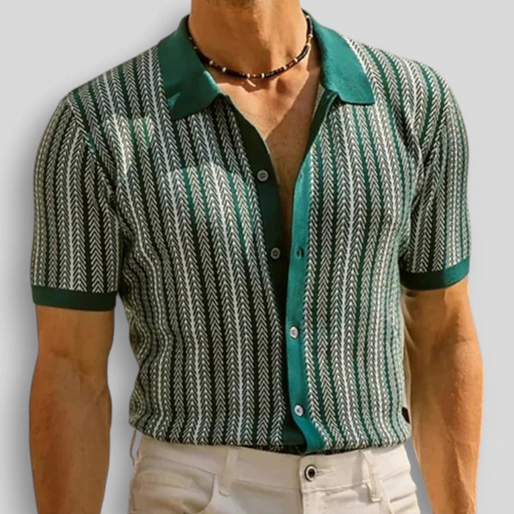 Men's Chevron Knit Polo