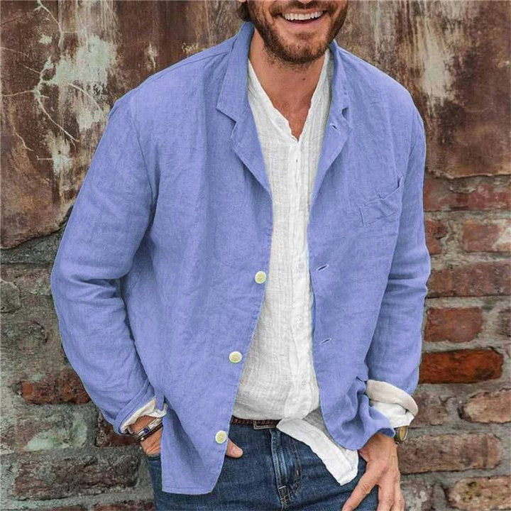 Men's Relaxed Linen Jacket