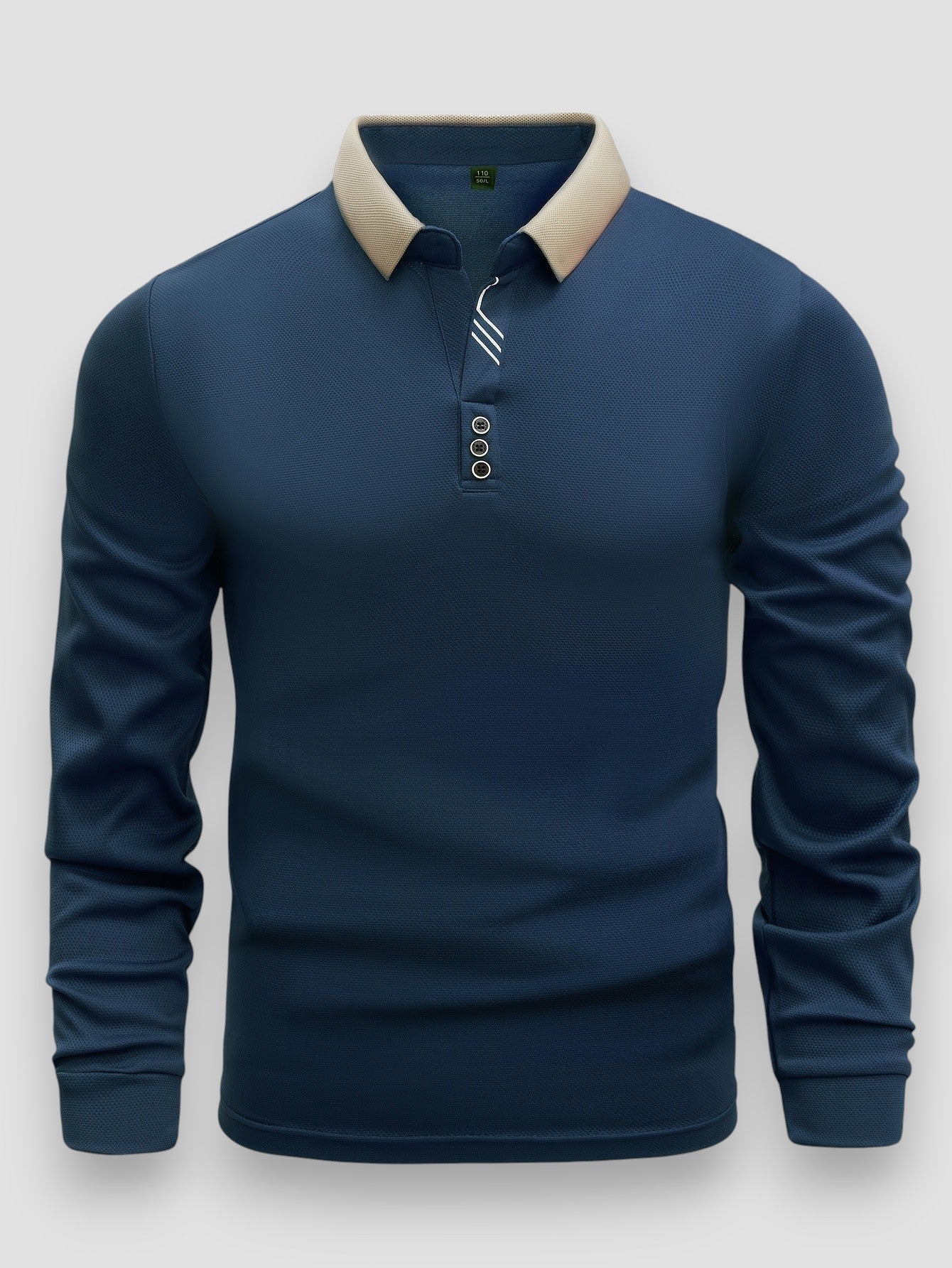 Men's Luxury Long Sleeve Polo
