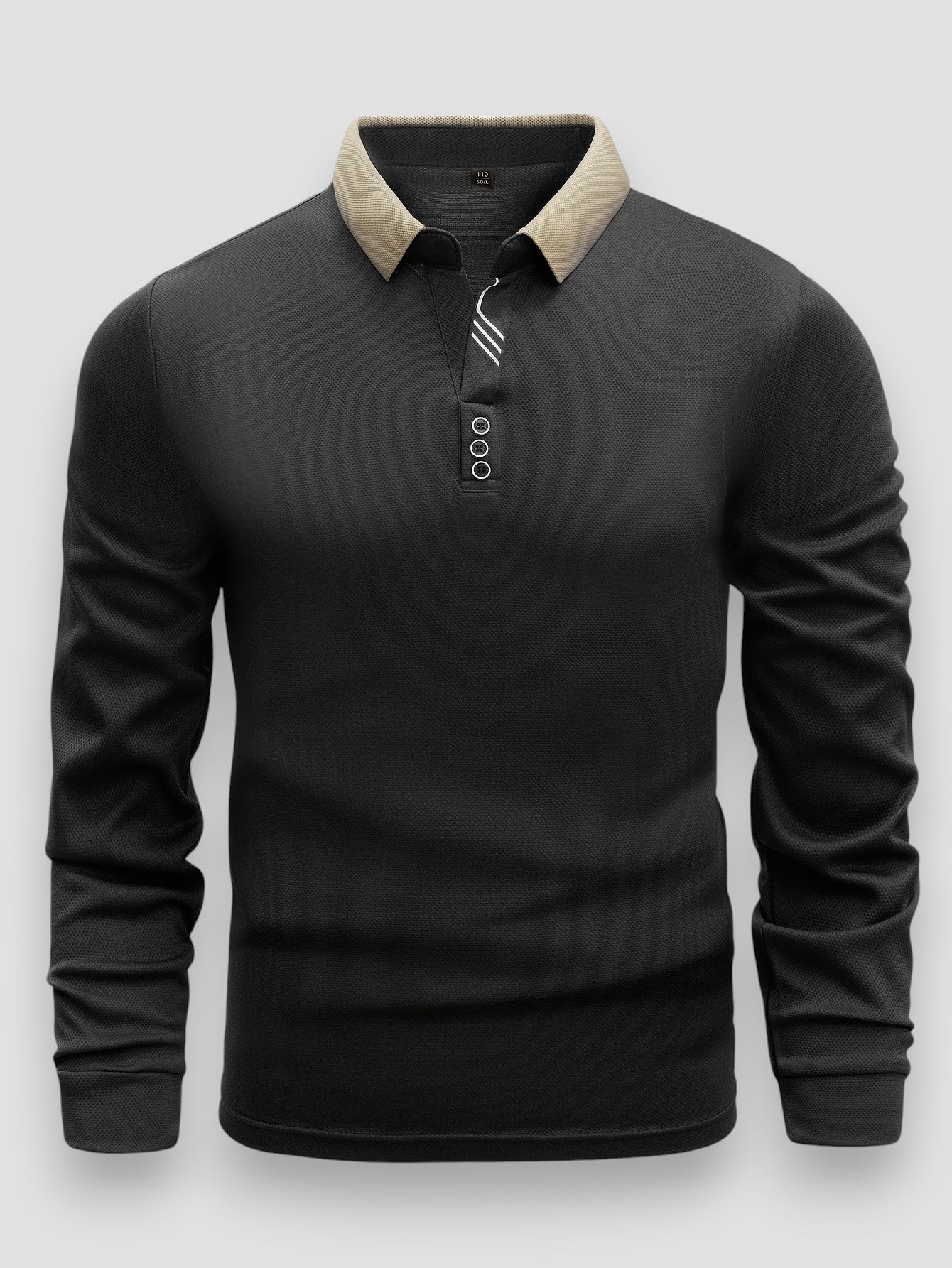 Men's Luxury Long Sleeve Polo