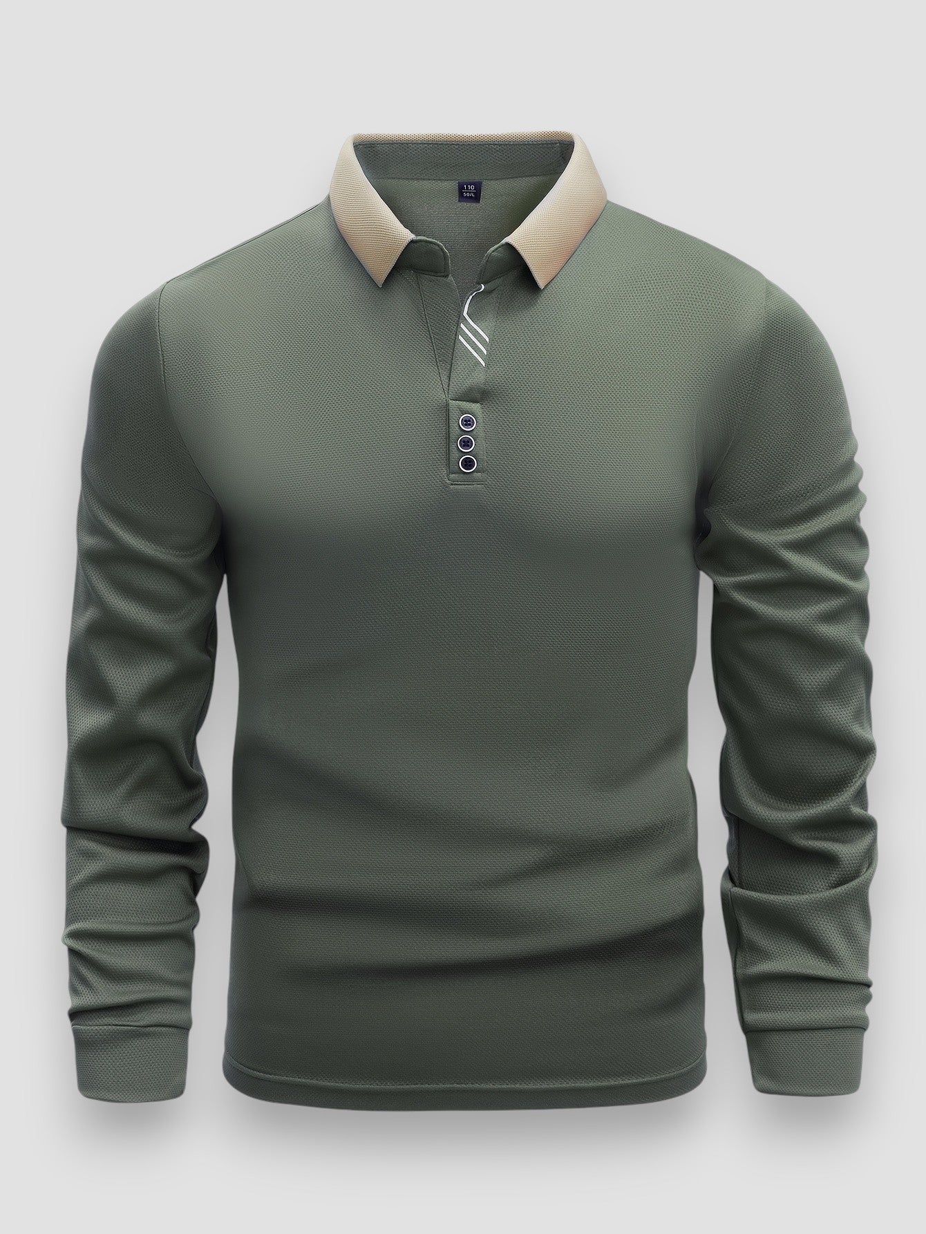 Men's Luxury Long Sleeve Polo