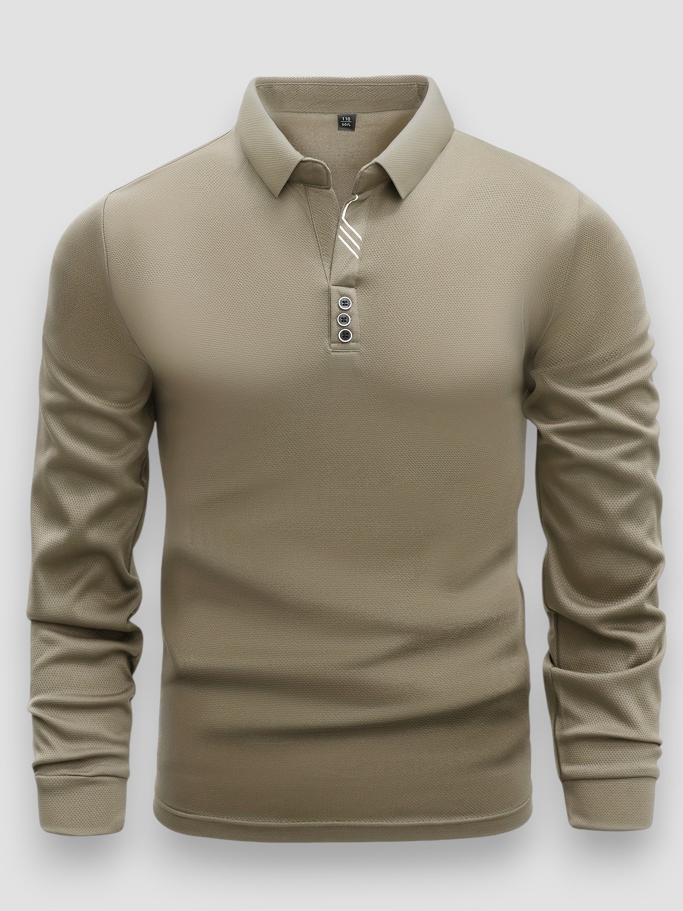 Men's Luxury Long Sleeve Polo